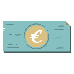 ícone de negócios de conta de euro Desenho PNG