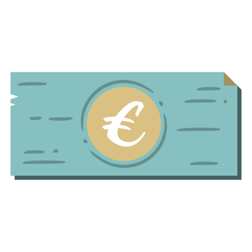 Euro bill business icon PNG Design