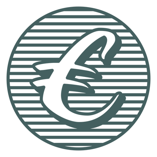 ícone de negócios simples símbolo do euro Desenho PNG