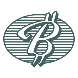 Bitcoin símbolo simple negocio icono Diseño PNG