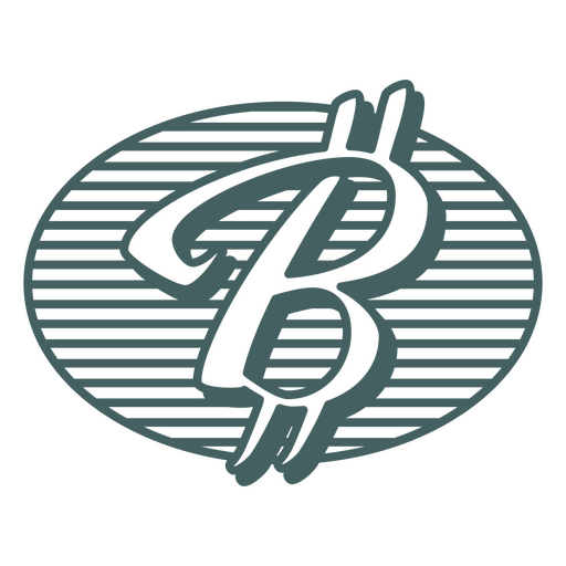 Einfaches Geschäftssymbol des Bitcoin-Symbols PNG-Design