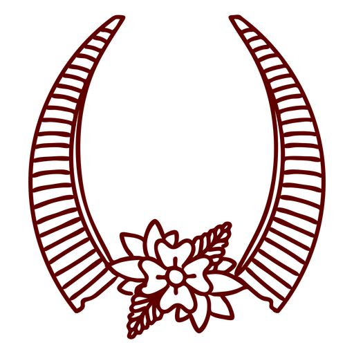 Teufelsblumenhörner PNG-Design