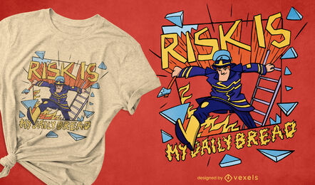 Lustiges Feuerwehr T-Shirt Design