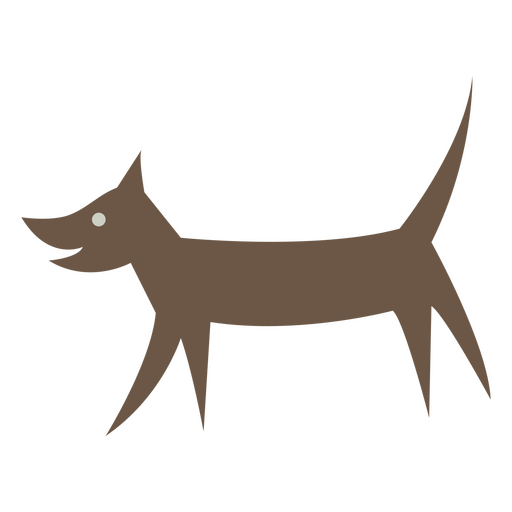 Minimalistische Hundekarikatur PNG-Design