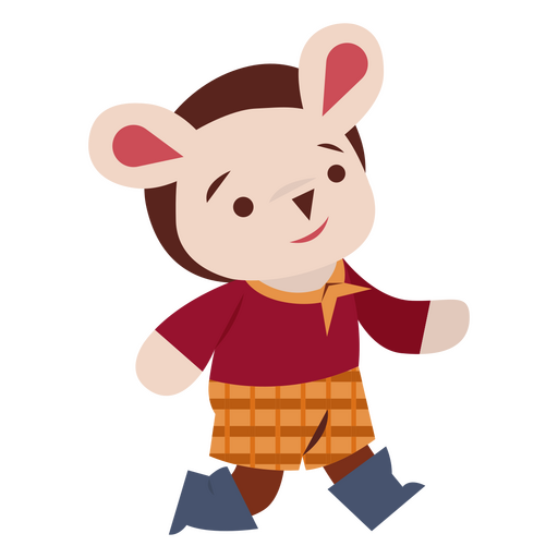 Personagem de rato vestido bonito Desenho PNG