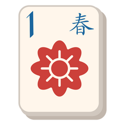 Mahjong Spring Tile PNG & SVG Design For T-Shirts