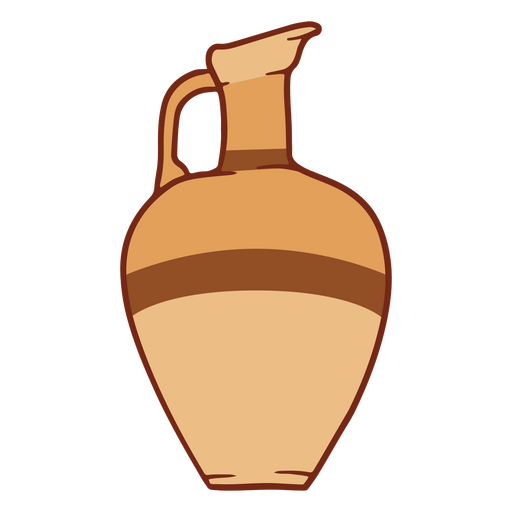 Pottery vase icon PNG Design