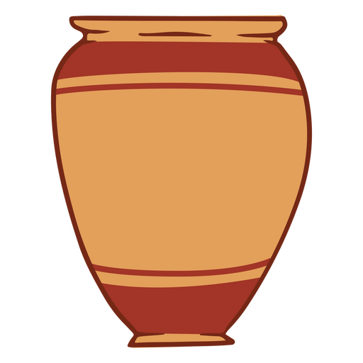 Clay vase pottery icons PNG Design