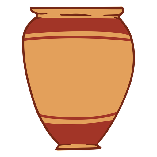 Ícones de cerâmica de vaso de barro Desenho PNG