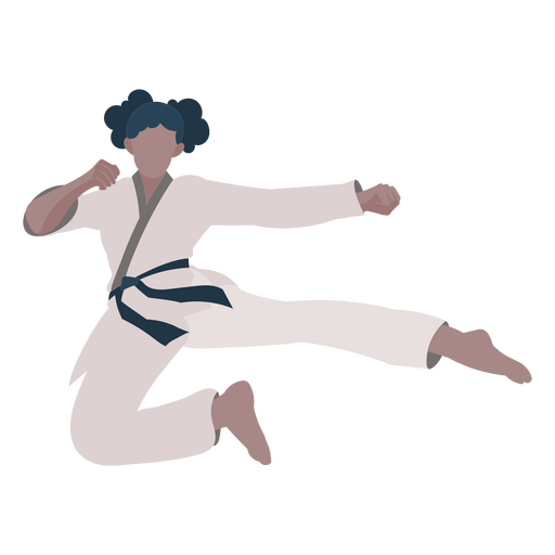 Leute in Karate-Pose PNG-Design