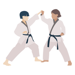 Karate-Kampf-Praxis-Leute PNG-Design