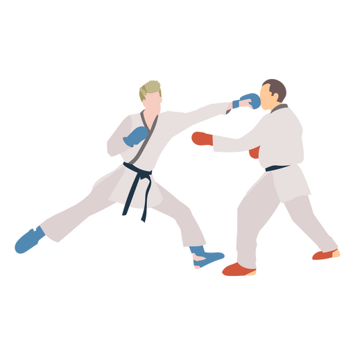 Kämpfen Sie mit Karate-Leute PNG-Design