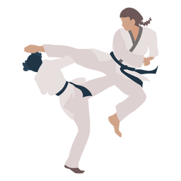 Fight practice karate sport people PNG Design Transparent PNG