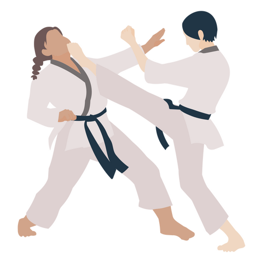 Karate-Kampfpose ?ben Menschen PNG-Design