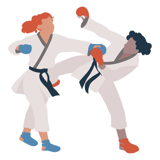 Karate-Kick-Pose-Leute PNG-Design