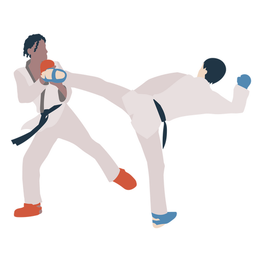 Karate-Kick-?bungssportler PNG-Design