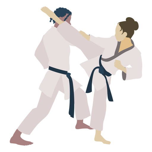 Karate esporte prática chute pessoas Desenho PNG