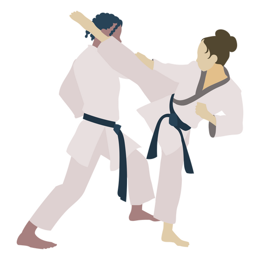 Karate sport practice kick people PNG Design