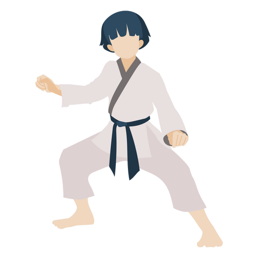 Karate-Sport-Pose-Leute PNG-Design
