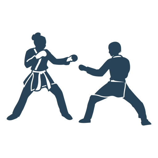 Karate lucha simple práctica gente Diseño PNG