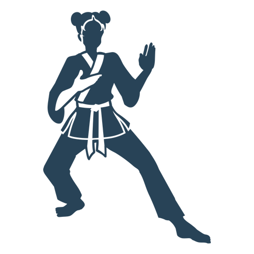 Einfache Karate-Pose-Leute PNG-Design