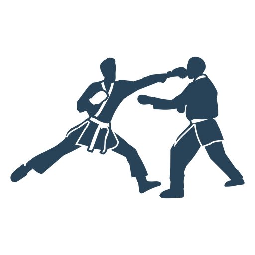 Karate einfache Pose Sportler