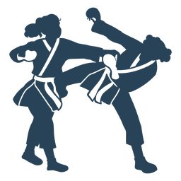 Einfache Karate-Pose-Sportler PNG-Design