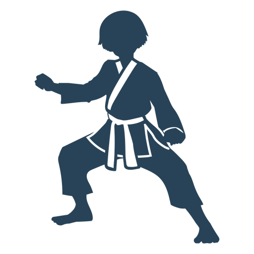 Einfache Karate-Sport-Pose-Leute PNG-Design