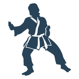 Karate pose martial art simple people PNG Design