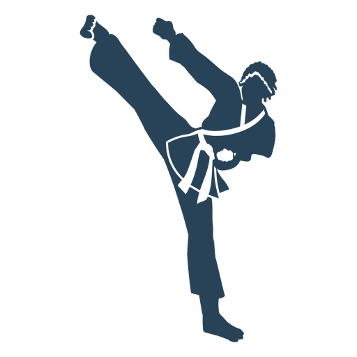 Pessoas de pose simples de karatê de artes marciais Desenho PNG