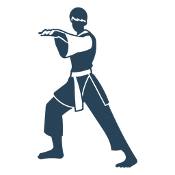 Kampfkunst Karate stellen einfache Menschen dar PNG-Design