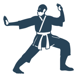 Karate-Mann-Ausschnitt PNG-Design
