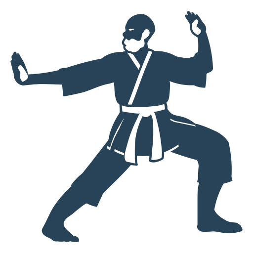 Karate-Mann-Ausschnitt PNG-Design