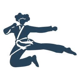 Karate woman icon PNG Design