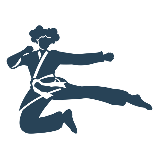 Karate-Frauen-Ikone PNG-Design