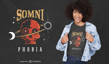 Somniphobia gruseliges T-Shirt-Design