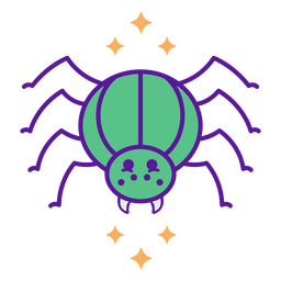 Cute colorful spider PNG Design Transparent PNG