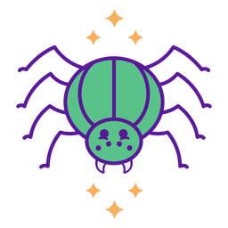 Nette bunte Spinne PNG-Design