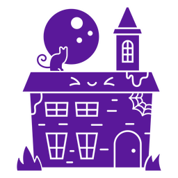 Recorte del personaje de la casa embrujada Diseño PNG