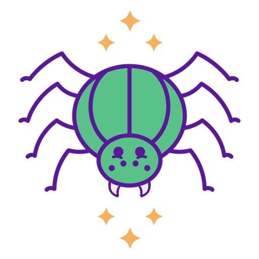 Icono de araña de Halloween Diseño PNG