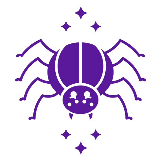 Cute spider cutout PNG Design