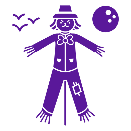 Creepy cute scarecrow PNG Design