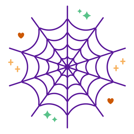 ícone bonito sarkly da teia de aranha Desenho PNG