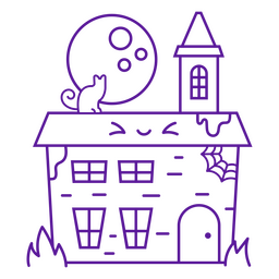 Personagem de mansão assombrada bonito Desenho PNG