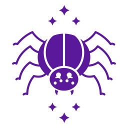 Cute spider character PNG Design