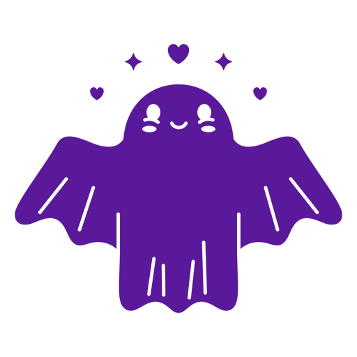 Cute ghost halloween icon PNG Design