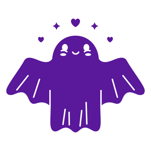 Fantasma fofo ícone de halloween Desenho PNG