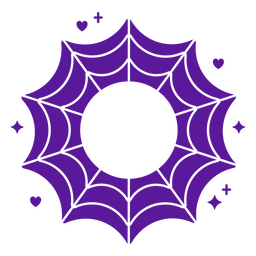 Sparkly cobweb halloween icon PNG Design