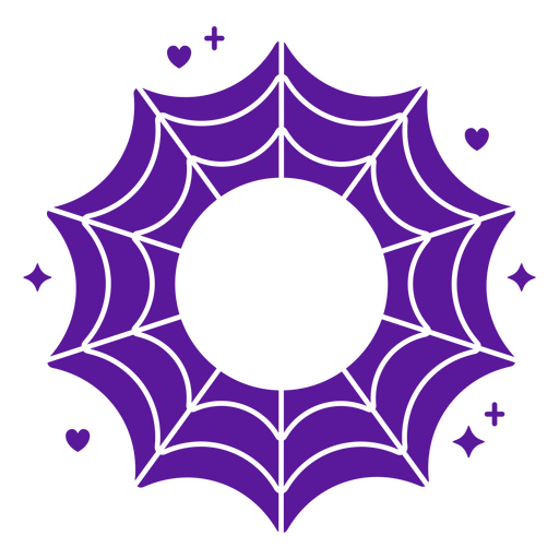Sparkly cobweb halloween icon PNG Design