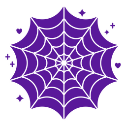 Icono de telaraña de halloween Diseño PNG